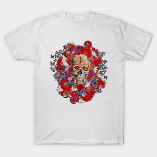 Skull Flower Power 18 T-Shirt